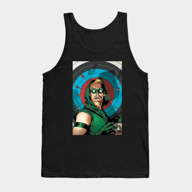 Classic Green Arrow Tank Top by theboredbandita